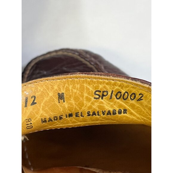 Ernest Hemingway Mens Brown Leather Loafers Size 12M SKU 6393 - Picture 7 of 9